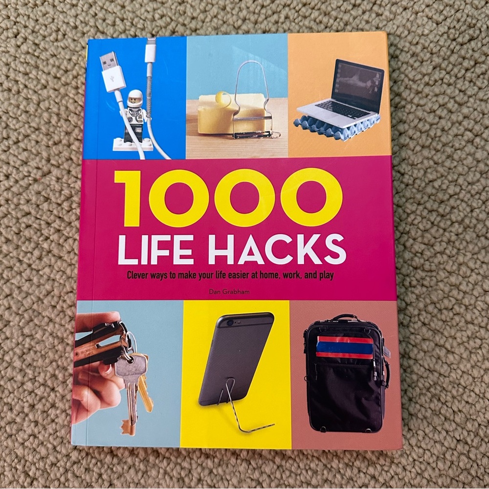 1000 life hacks book by dan grabham!